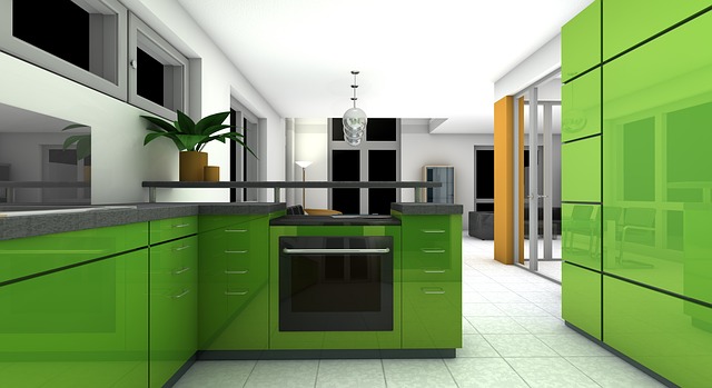 zelená kuchyň